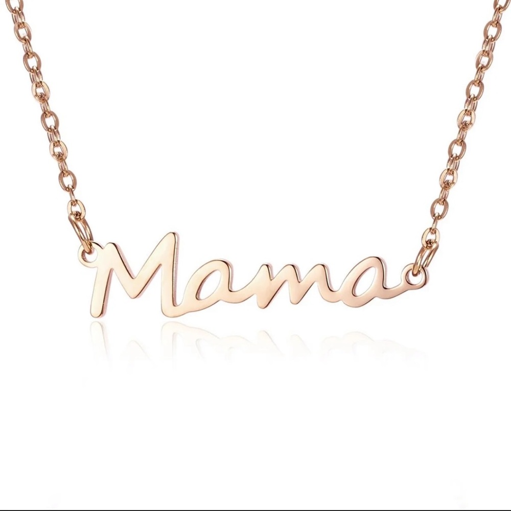 Pink Rose Gold Mama Women's Necklace